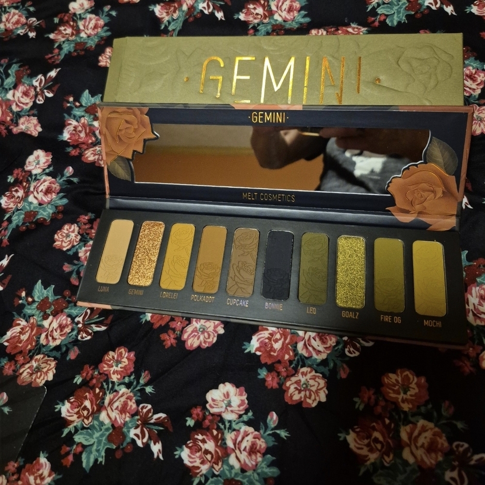 Melt Cosmetics Gemini Palette - Bold Gold and Green Hues